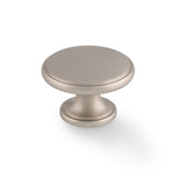 High quality image of Alexander & Wilks - Cambridge Round Cabinet Knob - Satin Nickel | Sku. aw849-38-sn | Trade Door Handles.
