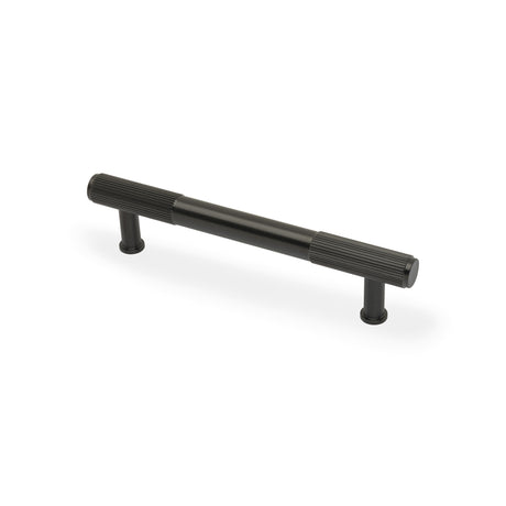 High quality image of Alexander & Wilks - Washington Reeded End Cabinet Pull-Dark Bronze PVD-128mm | Sku.AW854R-128-DBZPVD | Trade Door Handles.