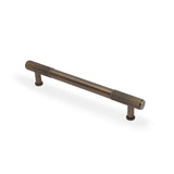 High quality image of Alexander & Wilks - Washington Reeded End Cabinet Pull-Antique Brass-160mm | Sku. aw854r-160-ab | Trade Door Handles.