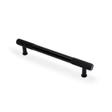 High quality image of Alexander & Wilks - Washington Reeded End Cabinet Pull-Black-160mm | Sku. aw854r-160-bl | Trade Door Handles.