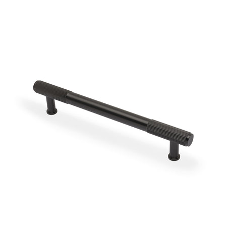 High quality image of Alexander & Wilks - Washington Reeded End Cabinet Pull-Dark Bronze PVD-160mm | Sku.AW854R-160-DBZPVD | Trade Door Handles.