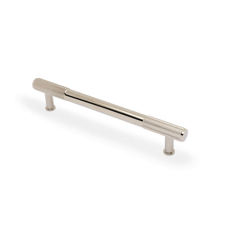 High quality image of Alexander & Wilks - Washington Reeded End Cabinet Pull-Polished Nickel PVD-160mm | Sku.AW854R-160-PNPVD | Trade Door Handles.