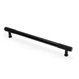 High quality image of Alexander & Wilks - Washington Reeded End Cabinet Pull-Black-224mm | Sku.AW854R-224-BL | Trade Door Handles.