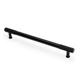 High quality image of Alexander & Wilks - Washington Reeded End Cabinet Pull-Black-224mm | Sku. aw854r-224-bl | Trade Door Handles.