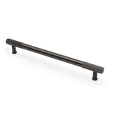 High quality image of Alexander & Wilks - Washington Reeded End Cabinet Pull-Dark Bronze PVD-224mm | Sku. aw854r-224-dbzpvd | Trade Door Handles.