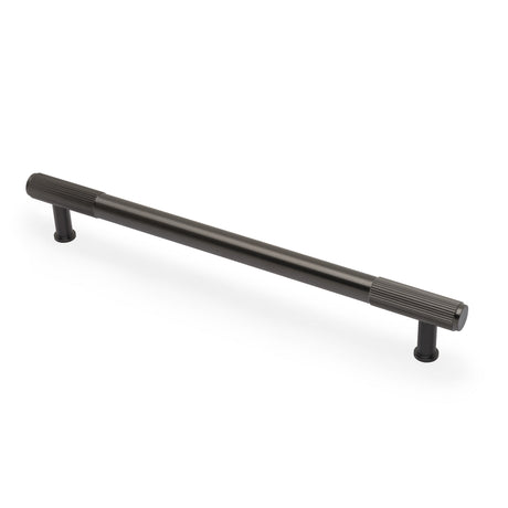 High quality image of Alexander & Wilks - Washington Reeded End Cabinet Pull-Dark Bronze PVD-224mm | Sku.AW854R-224-DBZPVD | Trade Door Handles.
