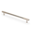 High quality image of Alexander & Wilks - Washington Reeded End Cabinet Pull-Polished Nickel PVD-224mm | Sku. aw854r-224-pnpvd | Trade Door Handles.