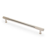 High quality image of Alexander & Wilks - Washington Reeded End Cabinet Pull-Polished Nickel PVD-224mm | Sku. aw854r-224-pnpvd | Trade Door Handles.