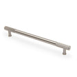 High quality image of Alexander & Wilks - Washington Reeded End Cabinet Pull-Satin Nickel-224mm | Sku. aw854r-224-sn | Trade Door Handles.