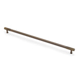 High quality image of Alexander & Wilks - Washington Reeded End Cabinet Pull-Antique Brass-448mm | Sku. aw854r-448-ab | Trade Door Handles.