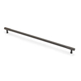 High quality image of Alexander & Wilks - Washington Reeded End Cabinet Pull-Dark Bronze PVD-448mm | Sku. aw854r-448-dbzpvd | Trade Door Handles.