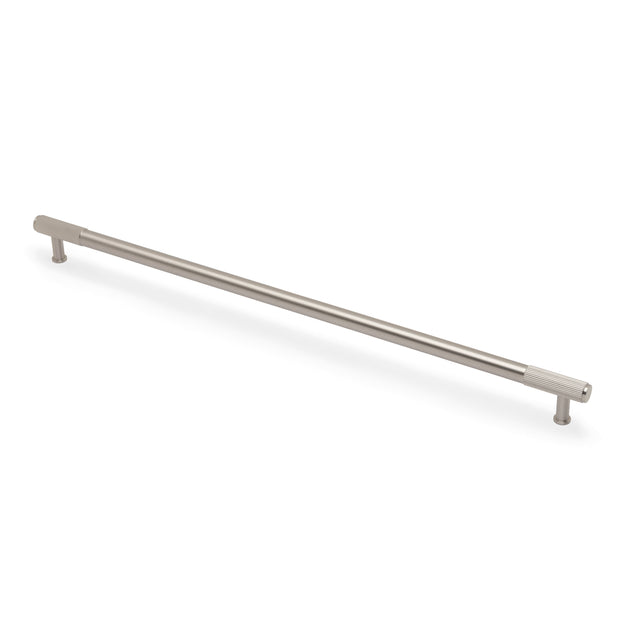 High quality image of Alexander & Wilks - Washington Reeded End Cabinet Pull-Satin Nickel-448mm | Sku. aw854r-448-sn | Trade Door Handles.