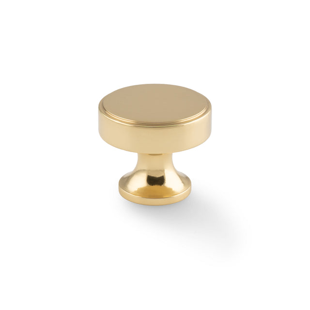 High quality image of Alexander & Wilks - Havana Cabinet Knob-Polished Brass Lacquered | Sku.AW855-38-PBL | Trade Door Handles.