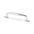High quality image of Alexander & Wilks Ashbury Cabinet Pull Handle-Polished Chrome-128mm Centres | Sku. AW861-128-PC | Trade Door Handles.