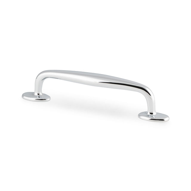 High quality image of Alexander & Wilks Ashbury Cabinet Pull Handle-Polished Chrome-128mm Centres | Sku. AW861-128-PC | Trade Door Handles.
