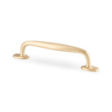 High quality image of Alexander & Wilks Ashbury Cabinet Pull Handle-Satin Brass-128mm Centres | Sku. AW861-128-SB | Trade Door Handles.