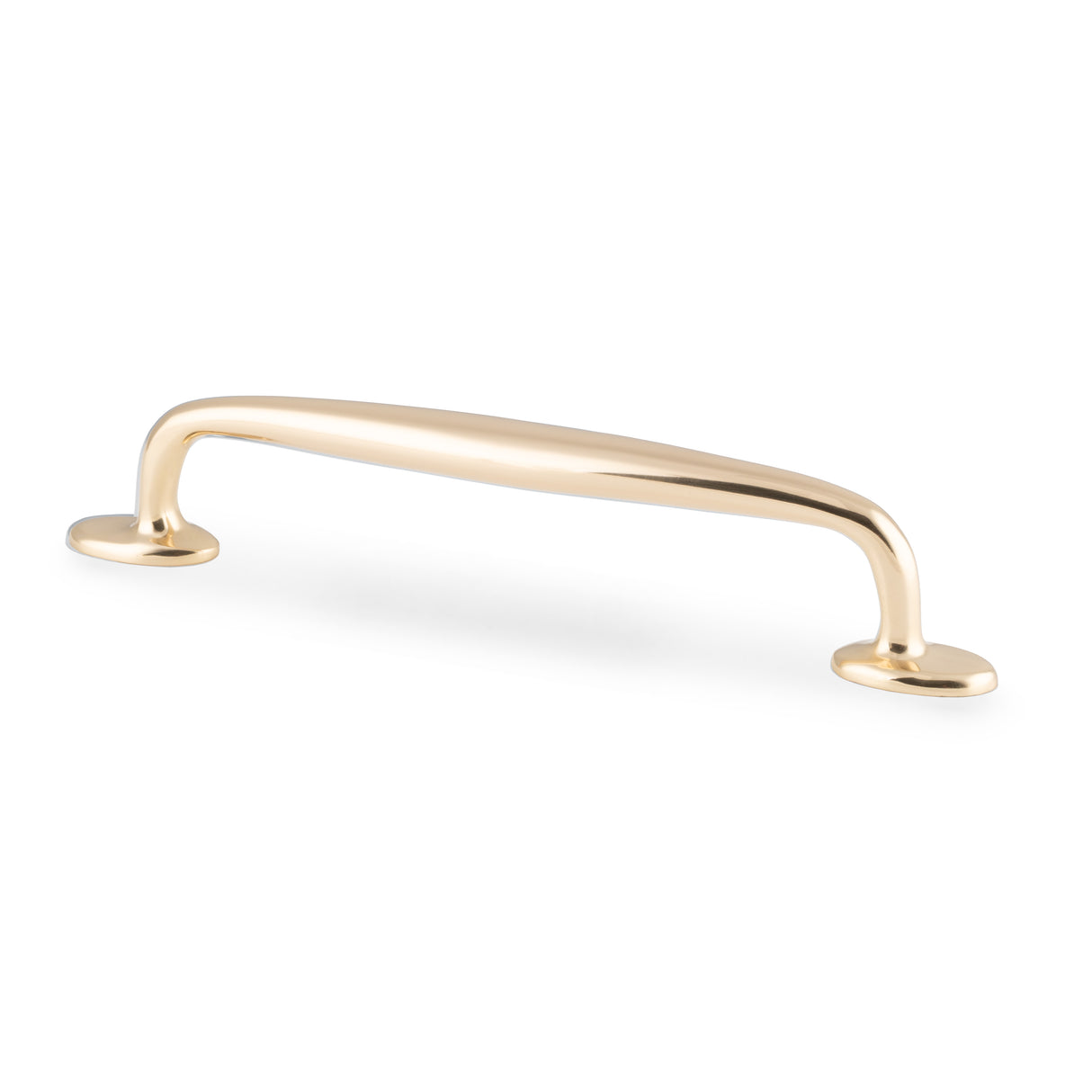 High quality image of Alexander & Wilks Ashbury Cabinet Pull Handle-Polished Brass Lacquered-160mm Centres | Sku. AW861-160-PBL | Trade Door Handles.