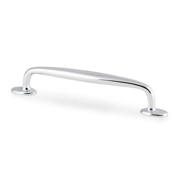 High quality image of Alexander & Wilks Ashbury Cabinet Pull Handle-Polished Chrome-160mm Centres | Sku. AW861-160-PC | Trade Door Handles.