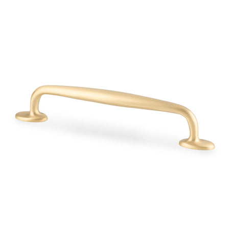 High quality image of Alexander & Wilks Ashbury Cabinet Pull Handle-Satin Brass-160mm Centres | Sku. AW861-160-SB | Trade Door Handles.