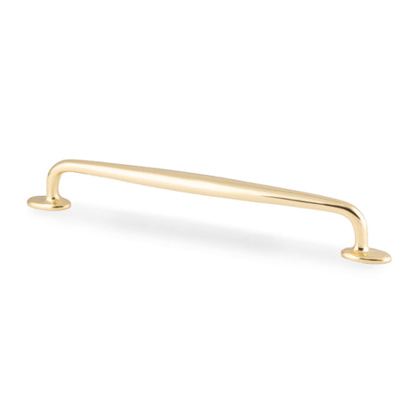 High quality image of Alexander & Wilks Ashbury Cabinet Pull Handle-Polished Brass Lacquered-224mm Centres | Sku. AW861-224-PBL | Trade Door Handles.