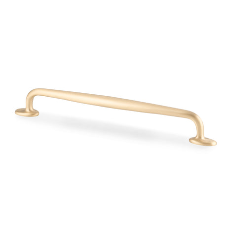 High quality image of Alexander & Wilks Ashbury Cabinet Pull Handle-Satin Brass-224mm Centres | Sku. AW861-224-SB | Trade Door Handles.