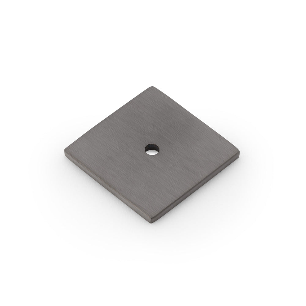 High quality image of Alexander & Wilks Quantock Square Backplate - Dark Bronze PVD | Sku. aw893-38-dbzpvd | Trade Door Handles.