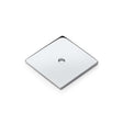 High quality image of Alexander & Wilks Quantock Square Backplate - Polished Chrome | Sku. aw893-38-pc | Trade Door Handles.