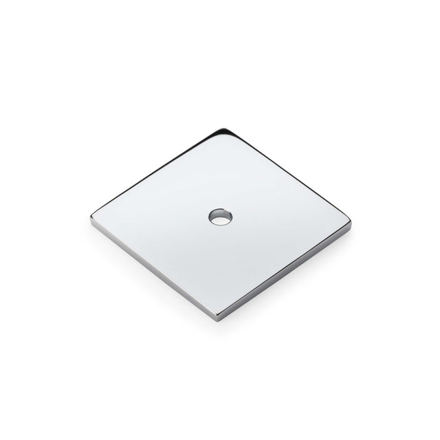 High quality image of Alexander & Wilks - Quantock Square Backplate Polished Nickel | Sku.AW893-38-PNPVD | Trade Door Handles.