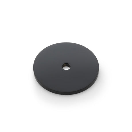 High quality image of Alexander & Wilks Circular Backplate - Black - Diameter 35mm | Sku. aw895-35-bl | Trade Door Handles.