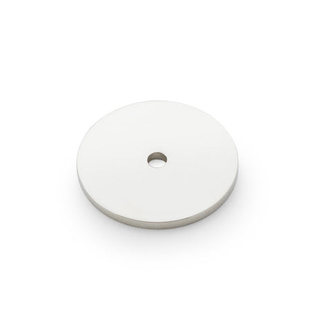 High quality image of Alexander & Wilks Circular Backplate - Polished Nickel - Diameter 35mm | Sku. aw895-35-pn | Trade Door Handles.