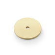 High quality image of Alexander & Wilks Circular Backplate - Satin Brass - Diameter 35mm | Sku. aw895-35-sb | Trade Door Handles.