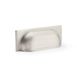High quality image of Alexander & Wilks Quantock Cup Pull Handle - Satin Nickel - Centers 96mm | Sku. aw905sn | Trade Door Handles.