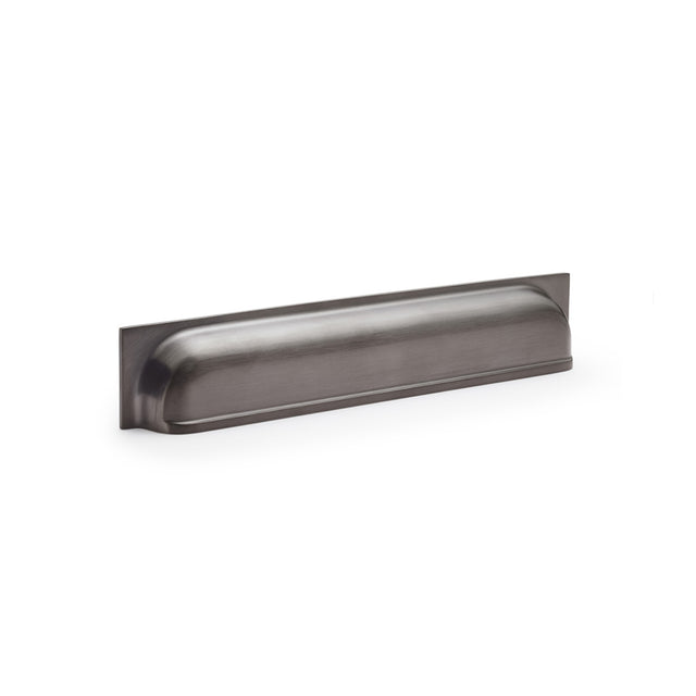 High quality image of Alexander & Wilks Quantock Cup Pull Handle - Dark Bronze PVD - Centres 203mm | Sku. aw906dbzpvd | Trade Door Handles.