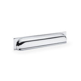 High quality image of Alexander & Wilks Quantock Cup Pull Handle - Polished Chrome - Centres 203mm | Sku. aw906pc | Trade Door Handles.