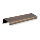 High quality image of Alexander & Wilks - Tilly Finger Pull- 150mm - Antique Brass | Sku. aw908-150-ab | Trade Door Handles.