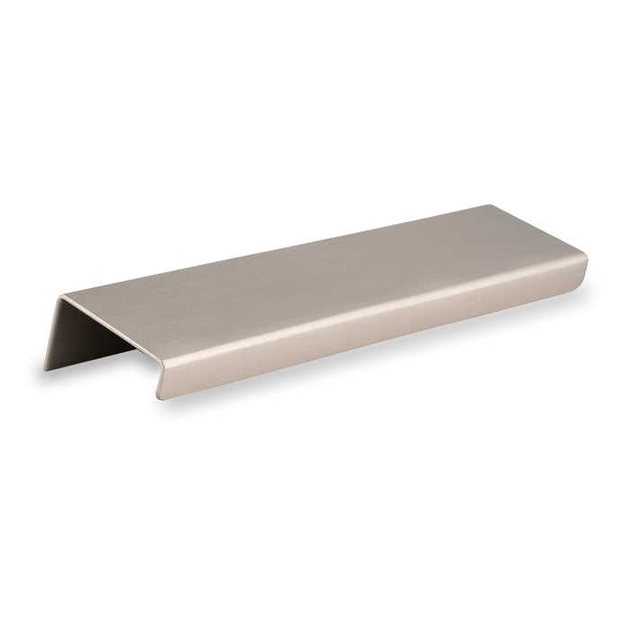 High quality image of Alexander & Wilks - Tilly Finger Pull - 150mm Satin Nickel | Sku.AW908-150-SN | Trade Door Handles.