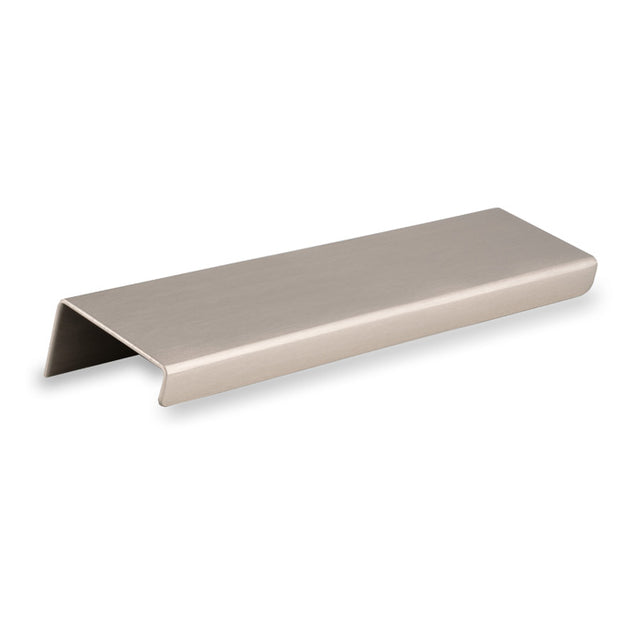 High quality image of Alexander & Wilks - Tilly Finger Pull - 150mm Satin Nickel | Sku.AW908-150-SN | Trade Door Handles.