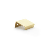High quality image of Alexander & Wilks - Tilly Finger Pull - Satin Brass PVD | Sku. aw908-37-sbpvd | Trade Door Handles.