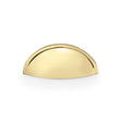 High quality image of Alexander & Wilks Quieslade Cup Handle - Polished Brass | Sku. aw909pb | Trade Door Handles.