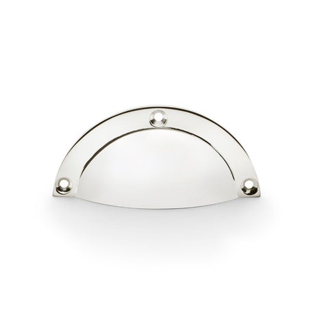High quality image of Alexander & Wilks Raoul Cup Handle - Polished Nickel | Sku. aw910pn | Trade Door Handles.
