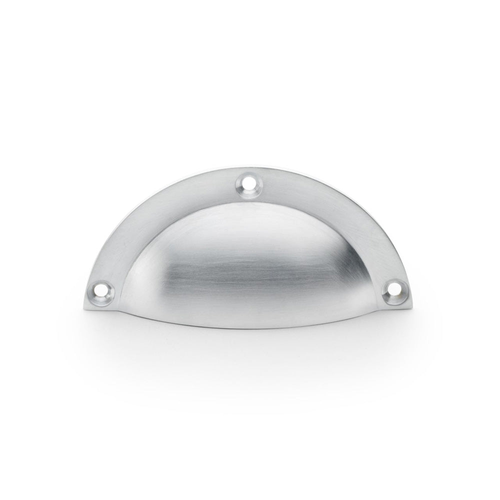High quality image of Alexander & Wilks Raoul Cup Handle - Satin Chrome | Sku. aw910sc | Trade Door Handles.
