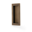 High quality image of Alexander & Wilks - RECTANGULAR FLUSH PULL - 100X45MM - Antique Brass | Sku. aw911-100-ab | Trade Door Handles.