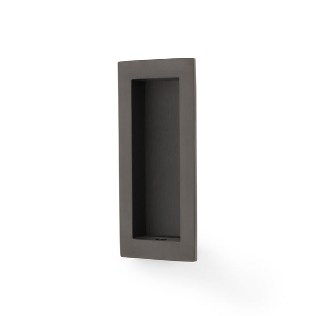 High quality image of Alexander & Wilks - RECTANGULAR FLUSH PULL - 100X45MM - Dark Bronze PVD | Sku. aw911-100-dbzpvd | Trade Door Handles.