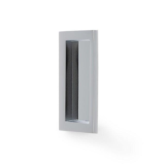 High quality image of Alexander & Wilks - RECTANGULAR FLUSH PULL - 100X45MM - Polished Chrome | Sku. aw911-100-pc | Trade Door Handles.