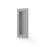 High quality image of Alexander & Wilks - RECTANGULAR FLUSH PULL - 100X45MM- Satin Chrome | Sku. aw911-100-sc | Trade Door Handles.