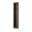 High quality image of Alexander & Wilks Rectangular flush pull - 100x45mm-Antique Brass-200mm | Sku. AW911-200-AB | Trade Door Handles.