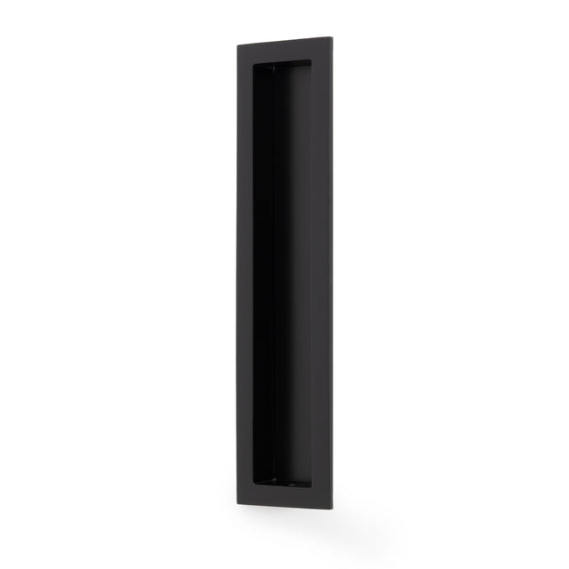 High quality image of Alexander & Wilks Rectangular flush pull - 100x45mm-Black-200mm | Sku. AW911-200-BL | Trade Door Handles.