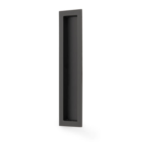 High quality image of Alexander & Wilks Rectangular flush pull - 100x45mm-Dark Bronze PVD-200mm | Sku. AW911-200-DBZPVD | Trade Door Handles.