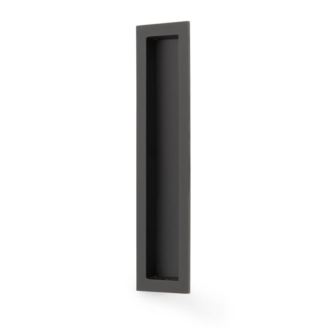 High quality image of Alexander & Wilks Rectangular flush pull - 100x45mm-Dark Bronze PVD-200mm | Sku. AW911-200-DBZPVD | Trade Door Handles.