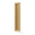 High quality image of Alexander & Wilks Rectangular flush pull - 100x45mm-Satin Brass PVD-200mm | Sku. AW911-200-SBPVD | Trade Door Handles.